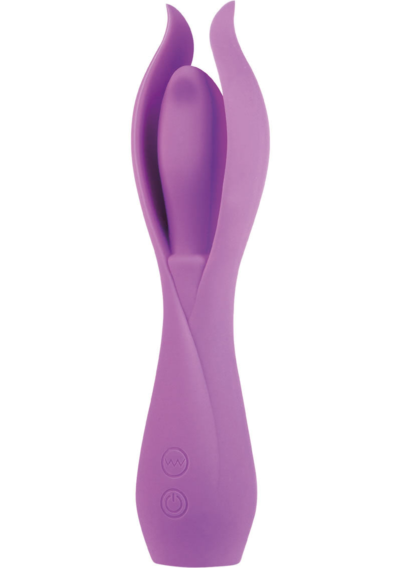 Lust L6 Silicone Rechargeable Vibe Waterproof Purple 8 Inch