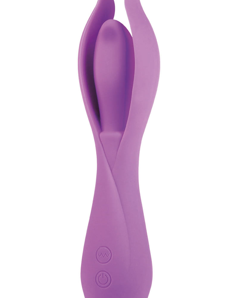 Vibrador recargable de silicona Lust L6, resistente al agua, morado, 8 pulgadas