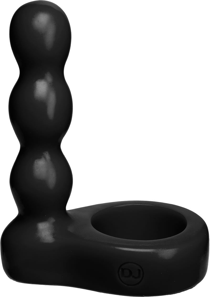 Platinum The Double Dip 2 Silicone Dual Penetration Cockring Black