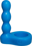 Platinum The Double Dip 2 Silicone Dual Penetration Cockring Blue