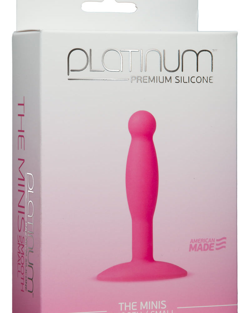 Platinum Premium Silicone The Minis Small Anal Plug Pink 3 Inch
