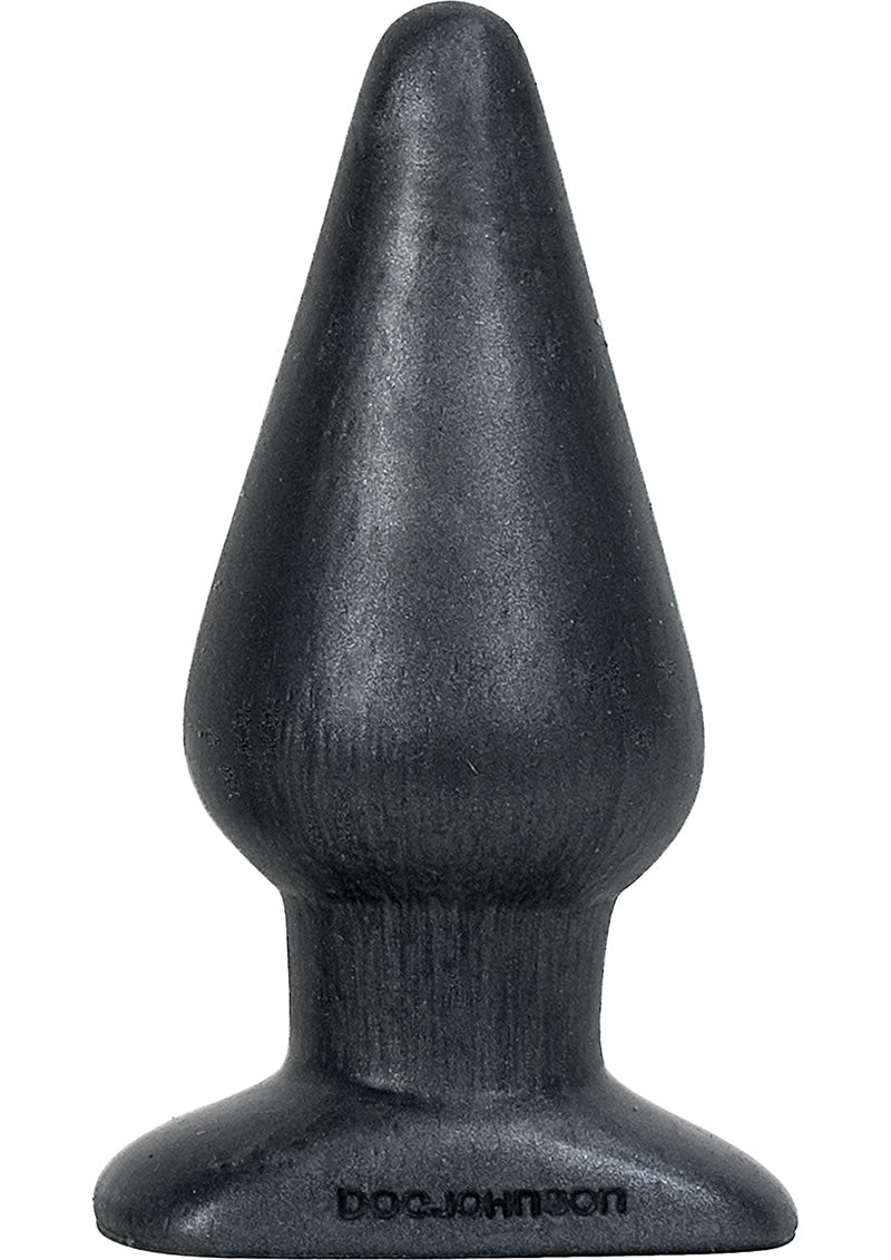 Platinum Premium Silicone The Super Big End Large Anal Butt Plug Charcoal