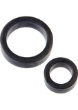 Platinum Premium Silicone The C Rings Cock Ring Double Pack Charcoal