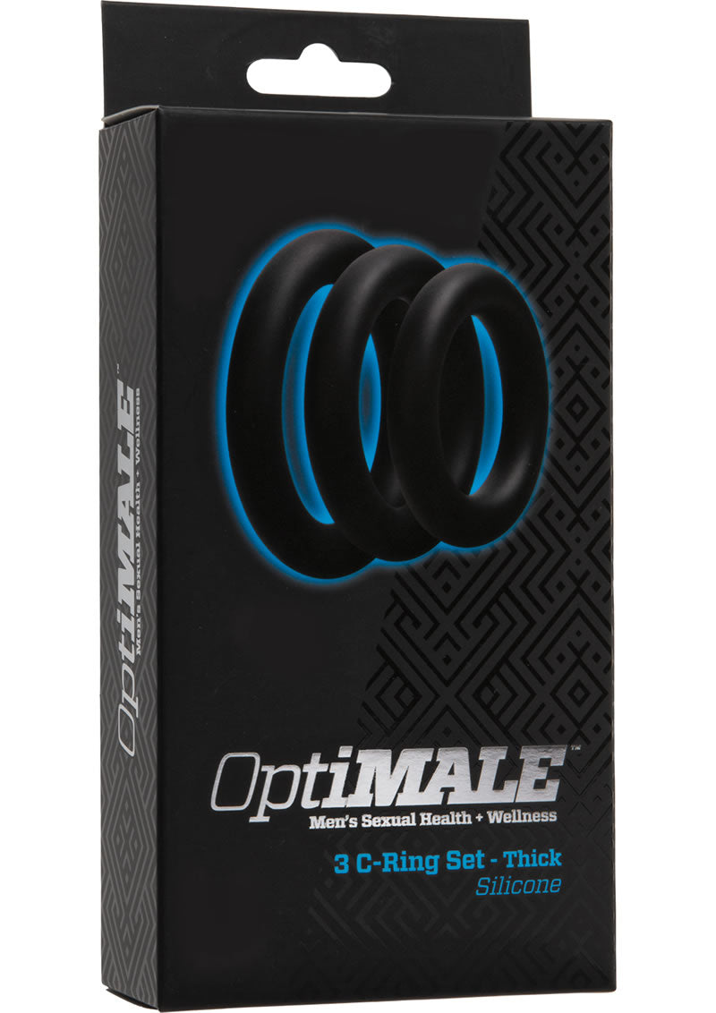 Optimale 3 Silicone C-Ring Set Thick Black