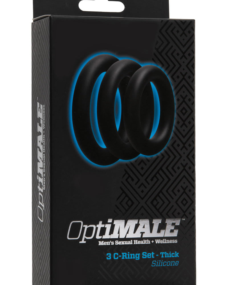Optimale 3 Silicone C-Ring Set Thick Black