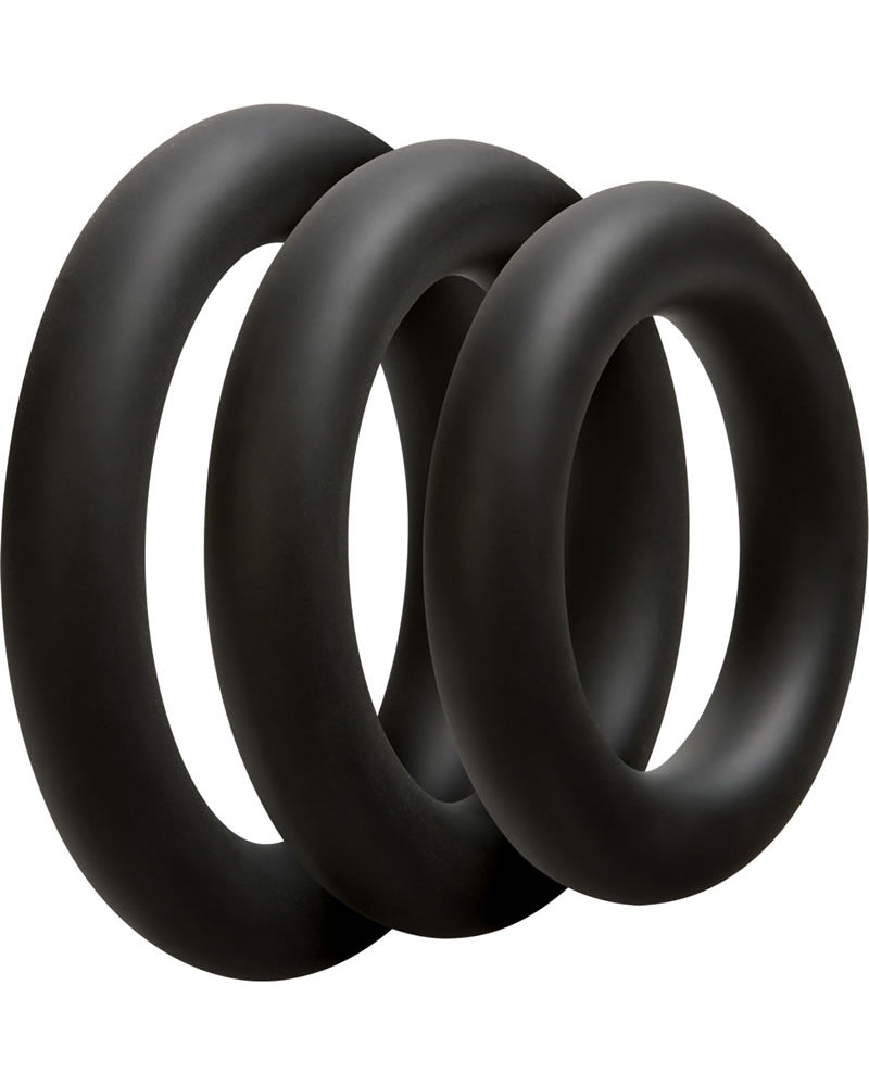 Optimale 3 Silicone C-Ring Set Thick Black