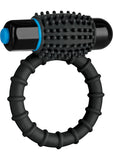 Anillo vibrador de silicona Optimale resistente al agua y color negro
