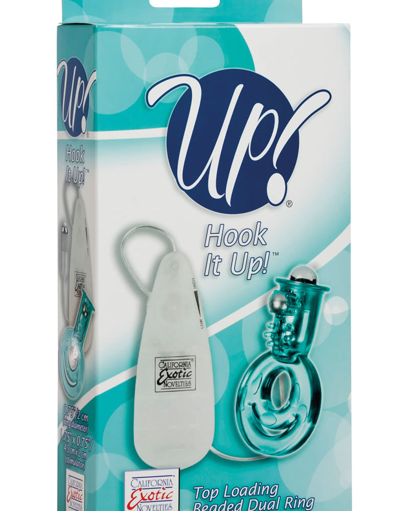 Control remoto con cuentas y carga superior de Up Hook It Up con doble anilla en color verde azulado
