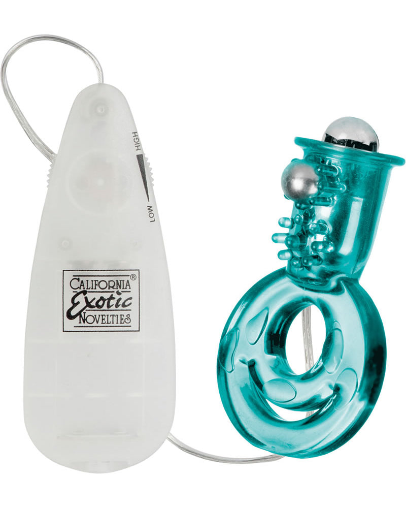 Control remoto con cuentas y carga superior de Up Hook It Up con doble anilla en color verde azulado