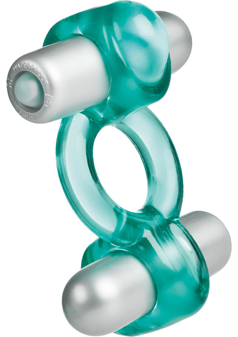 Up Spice It Up Double Action Couples Ring 2 Waterproof Teal