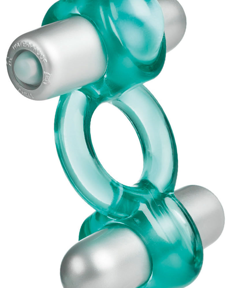 Anillo para parejas de doble acción Up Spice It Up 2 resistente al agua, color verde azulado