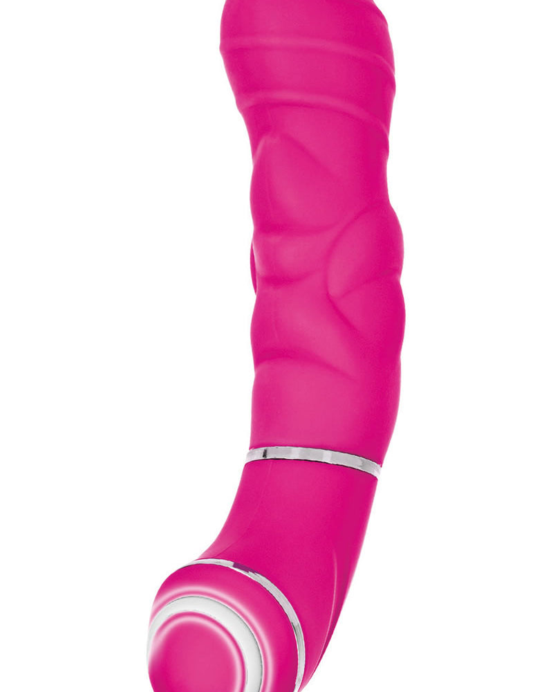 Masajeador vibrador de silicona Up Give It Up de 10 funciones, resistente al agua, color rosa, 4,5 pulgadas