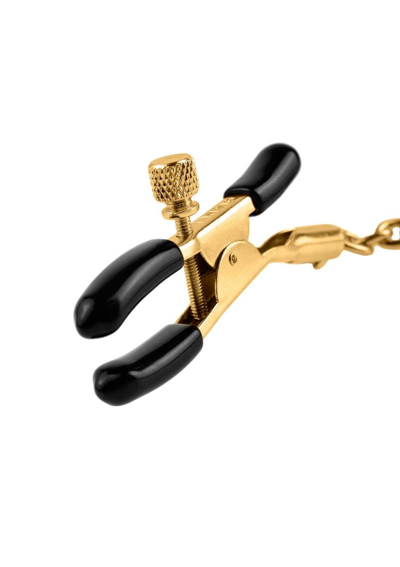 Fetish Fantasy Gold Chain Nipple Clamps