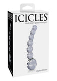 Icicles No 66 Beaded Anal Probe Clear 4.75 Inch