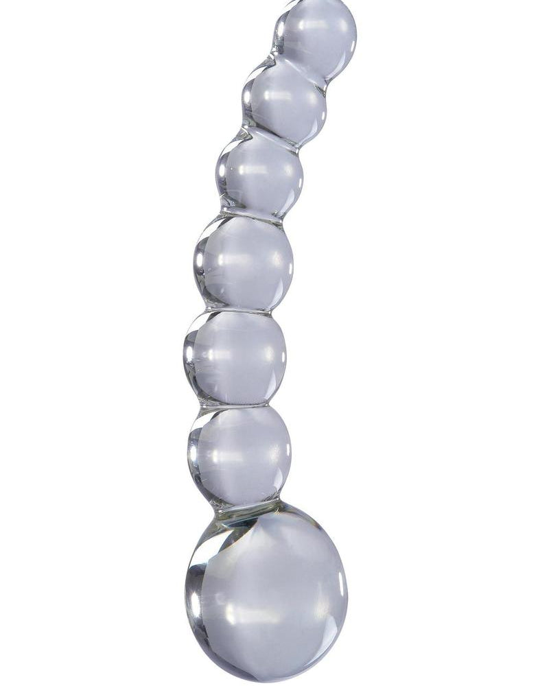 Icicles No 66 Beaded Anal Probe Clear 4.75 Inch