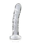 Consolador de cristal transparente Icicles No 62 de 6,5 pulgadas