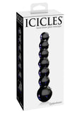 Icicles No 51 Beaded Glass Anal Probe Purple 4.75 Inch