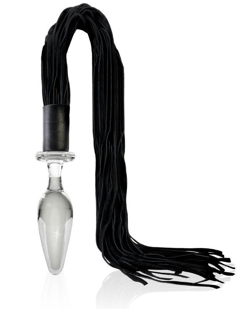 Icicles No 49 Glass Anal Plug With Flogger 23.5 Inch