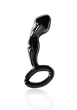 Icicles No 46 Glass Anal P-Spot Plug Black 3.5 Inch