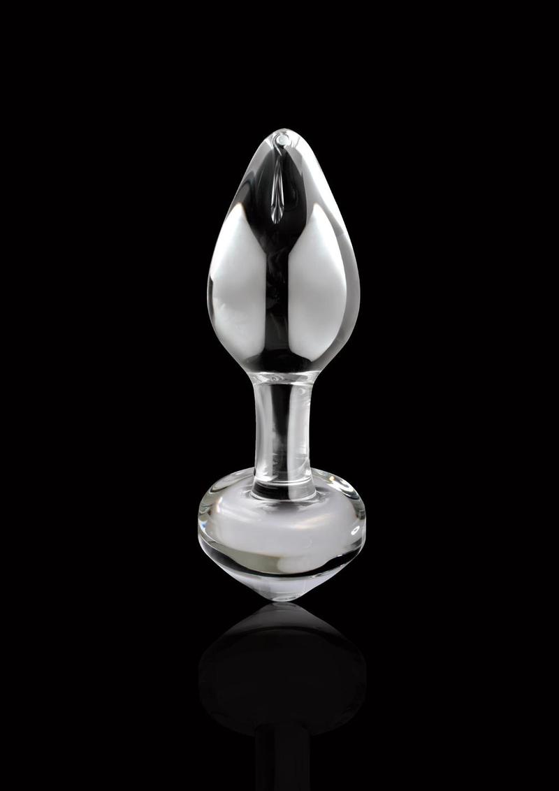 Icicles No 44 Glass Anal Plug Clear 2.5 Inch