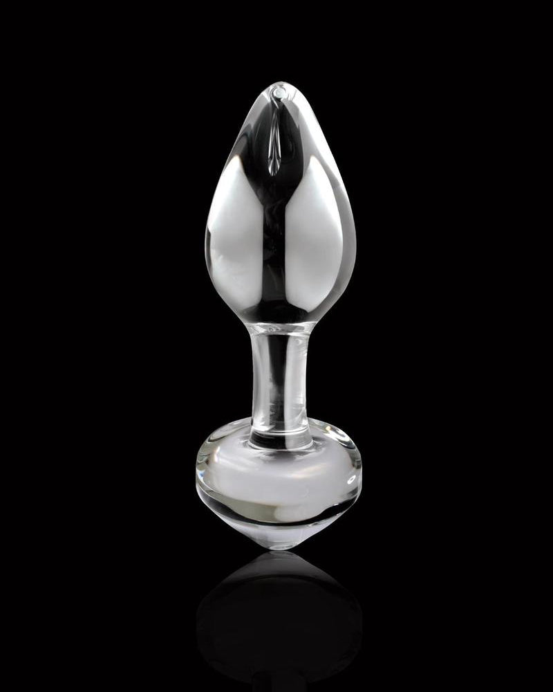 Icicles No 44 Glass Anal Plug Clear 2.5 Inch