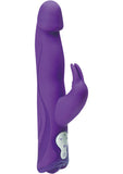 Hustler Toys Silicone Realistic Rabbit With Jumping Bullets Vibrator Waterproof Purple