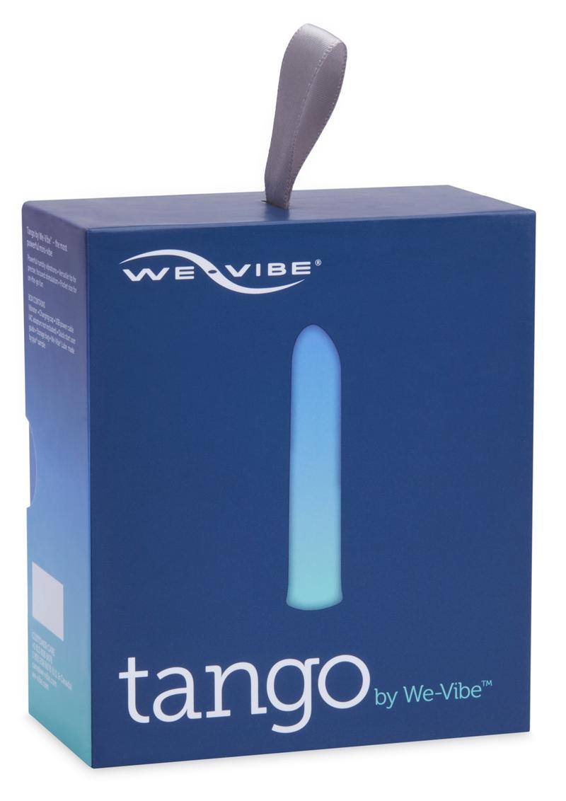 Mini vibrador recargable por USB We-Vibe Tango resistente al agua, color azul