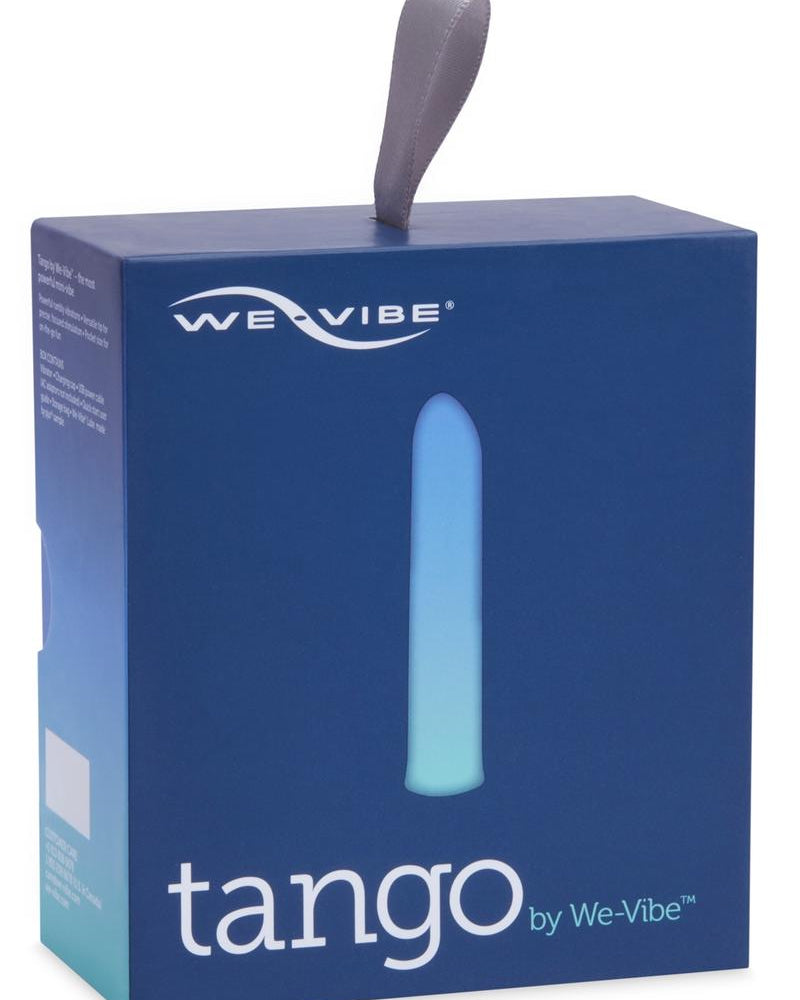 Mini vibrador recargable por USB We-Vibe Tango resistente al agua, color azul