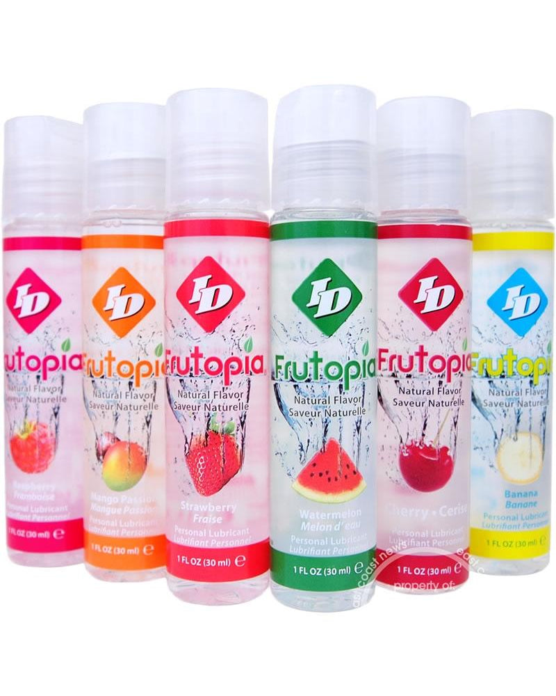 Frutopia Natural Flavor Water Based Personal Lubricant Assorted 1 Ounce 12 Each Per Display