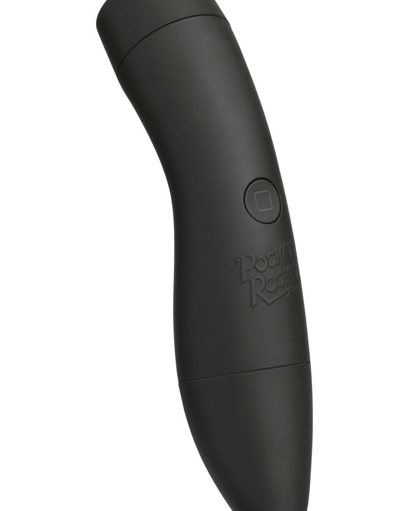 Vibrador de silicona Ivibe Select Irocket resistente al agua, color negro, 4,5 pulgadas