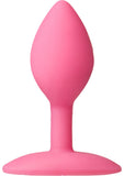 Tapón anal de silicona premium platino The Minis Spade, rosa, pequeño, 3 pulgadas