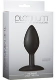 Platinum Premium Silicone The Minis Spade Butt Plug Black Medium 3.5 Inch