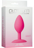 Tapón anal de silicona premium Platinum The Minis Spade de color rosa, tamaño mediano de 3,5 pulgadas