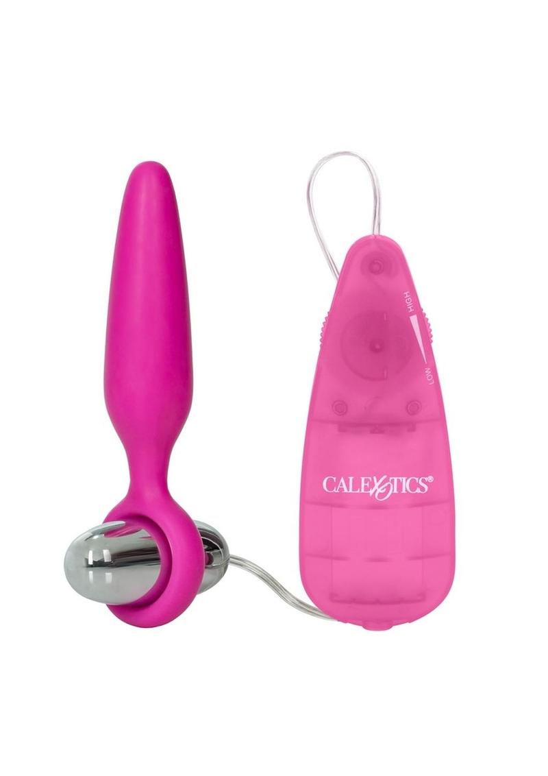 Booty Call Booty Glider Silicone Wired Remote Control Anal Probe Pink 3.75 Inch