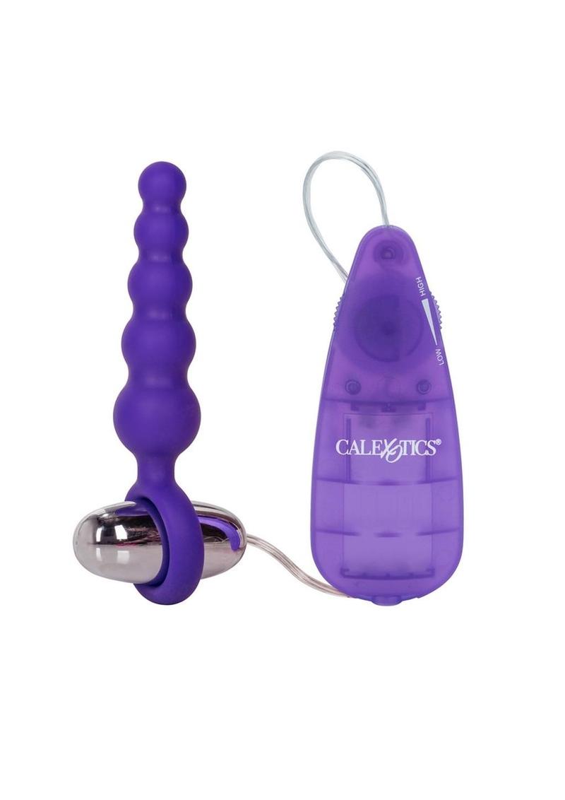 Booty Call Booty Shaker Silicone Remote Wired Control Anal Probe Purple 4 Inch