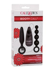 Booty Call Booty Vibro Kit Silicone Wired Remote Control Anal Probes Black 2Each