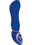 Vibrador de silicona Body and Soul Lavish resistente al agua, color azul, 4,25 pulgadas