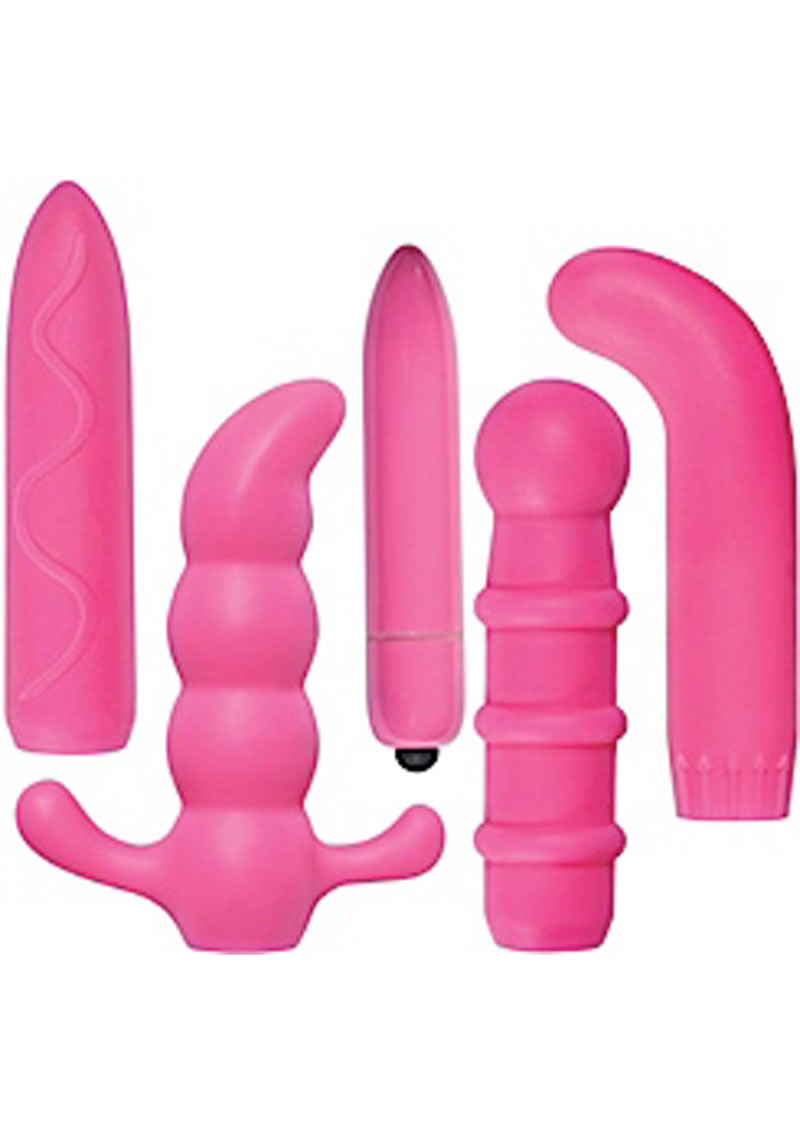 Kit de silicona Naughty Explorer resistente al agua, color rosa