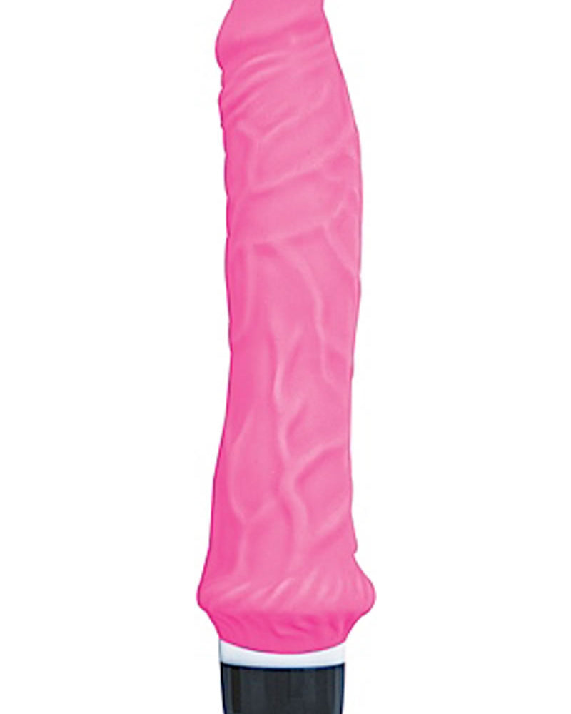 Vibrador realista de silicona con tapón anal de Timeless Classics, resistente al agua, color rosa, 9,5 pulgadas