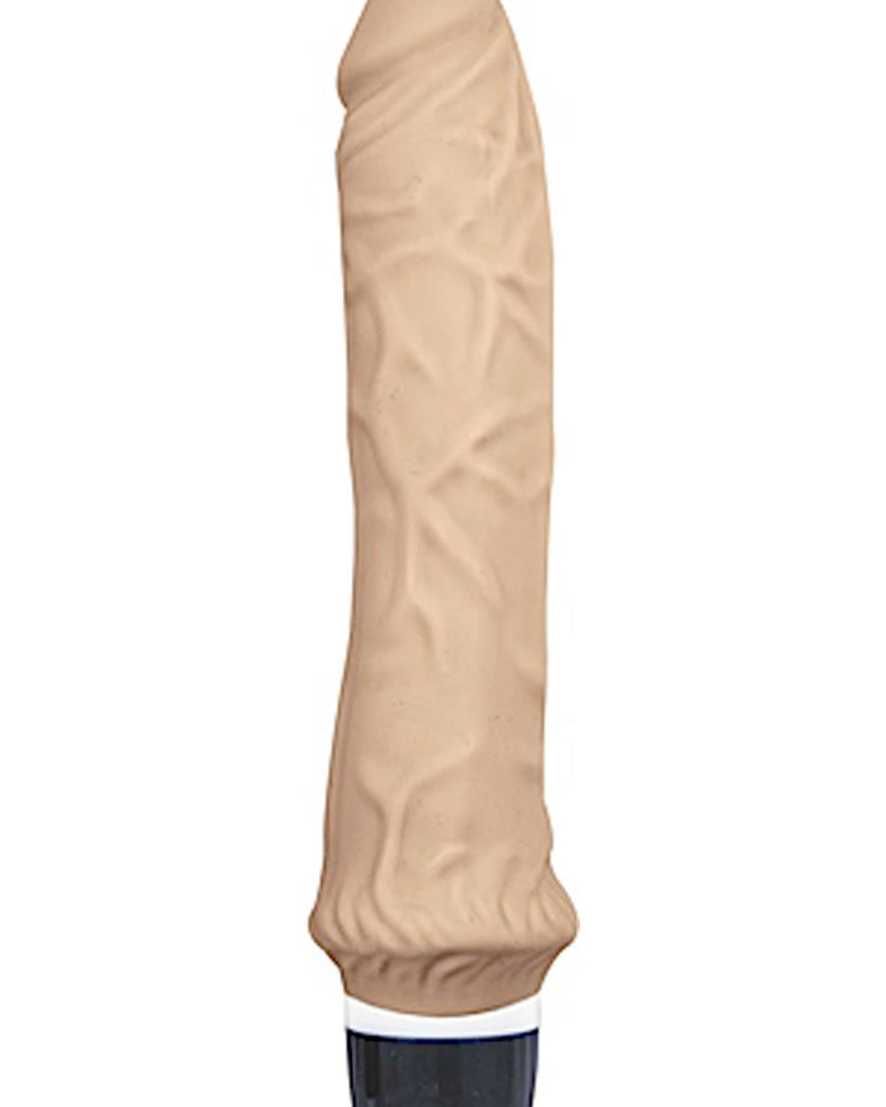 Vibrador realista de silicona con tapón superior Timeless Classics, resistente al agua, color carne, 9,5 pulgadas