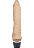 Vibrador realista de silicona con tapón superior Timeless Classics, resistente al agua, color carne, 9,5 pulgadas