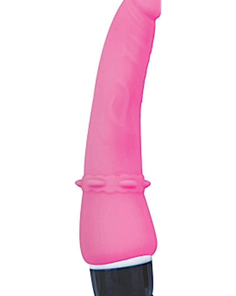 Vibrador de silicona resistente al agua Timeless Classics Clit Popper de 8,25 pulgadas en color rosa