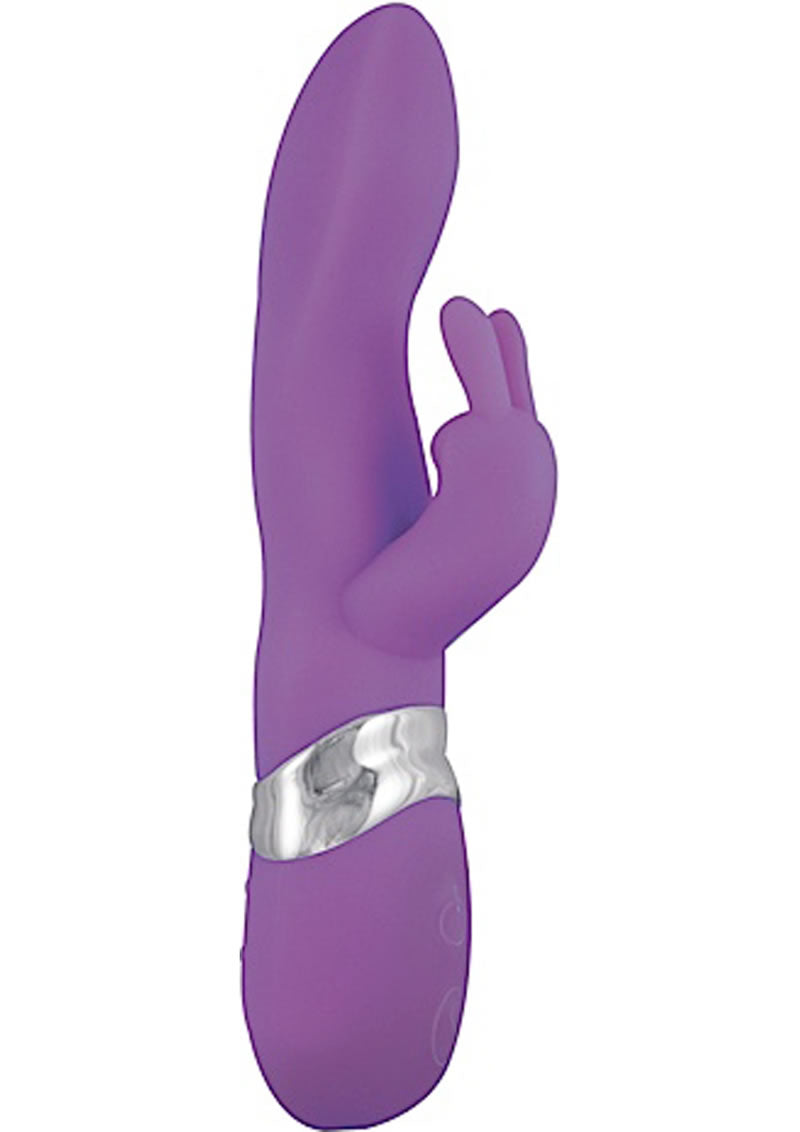 Ravishing Rabbit - Vibrador de silicona resistente al agua, color morado, 8,25 pulgadas