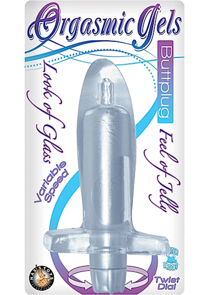Orgasmix Gels Buttplug Waterproof Silver 4.5 Inch