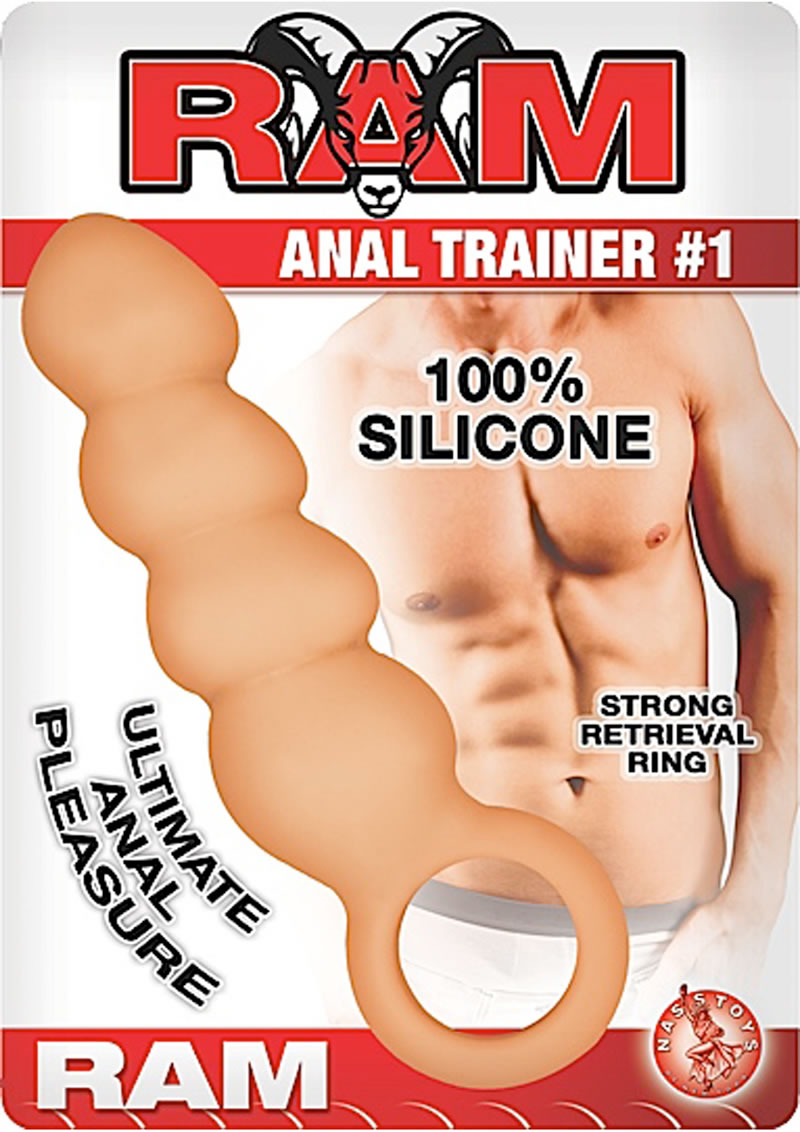 Entrenador anal Ram n.° 1, sonda de silicona resistente al agua, color carne, 5,5 pulgadas