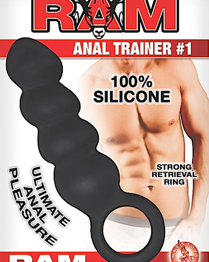Ram Anal Trainer #1 Silicone Probe Waterproof Black 5.5 Inch