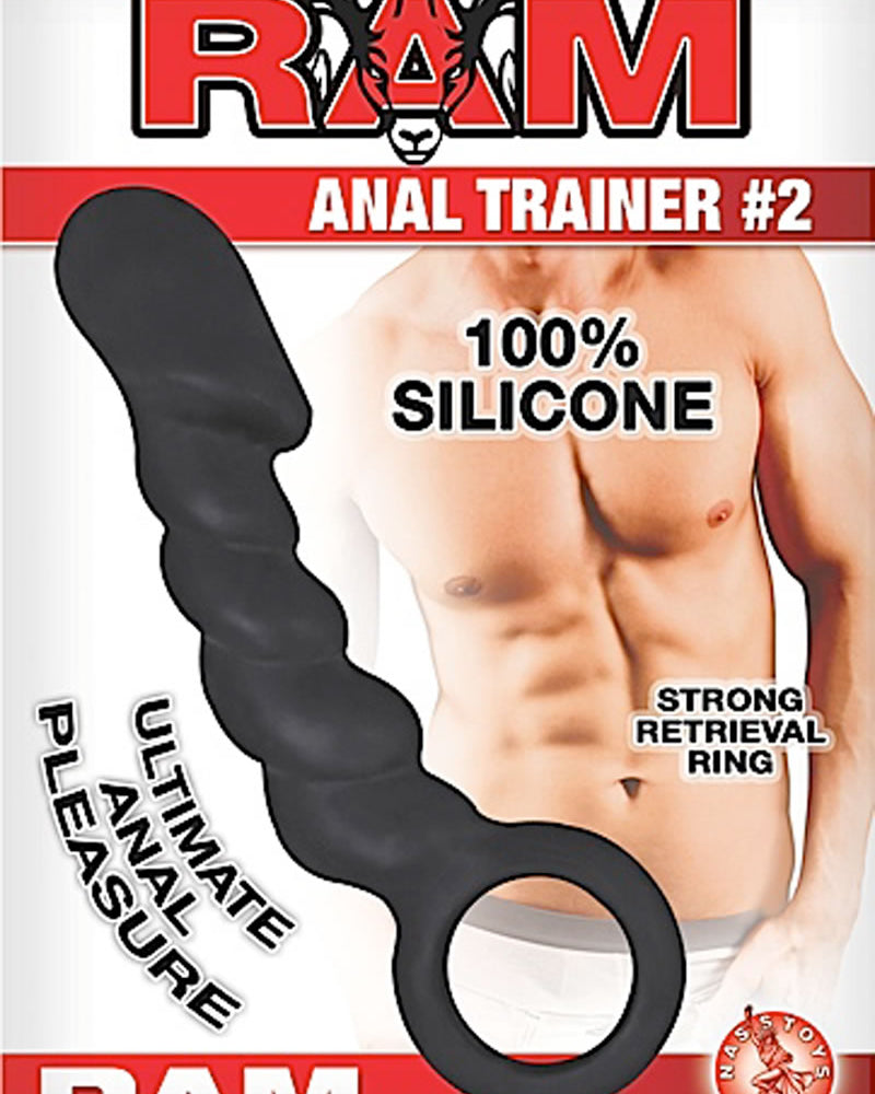 Ram Anal Trainer #2 Silicone Probe Waterproof Black 5.5 Inch