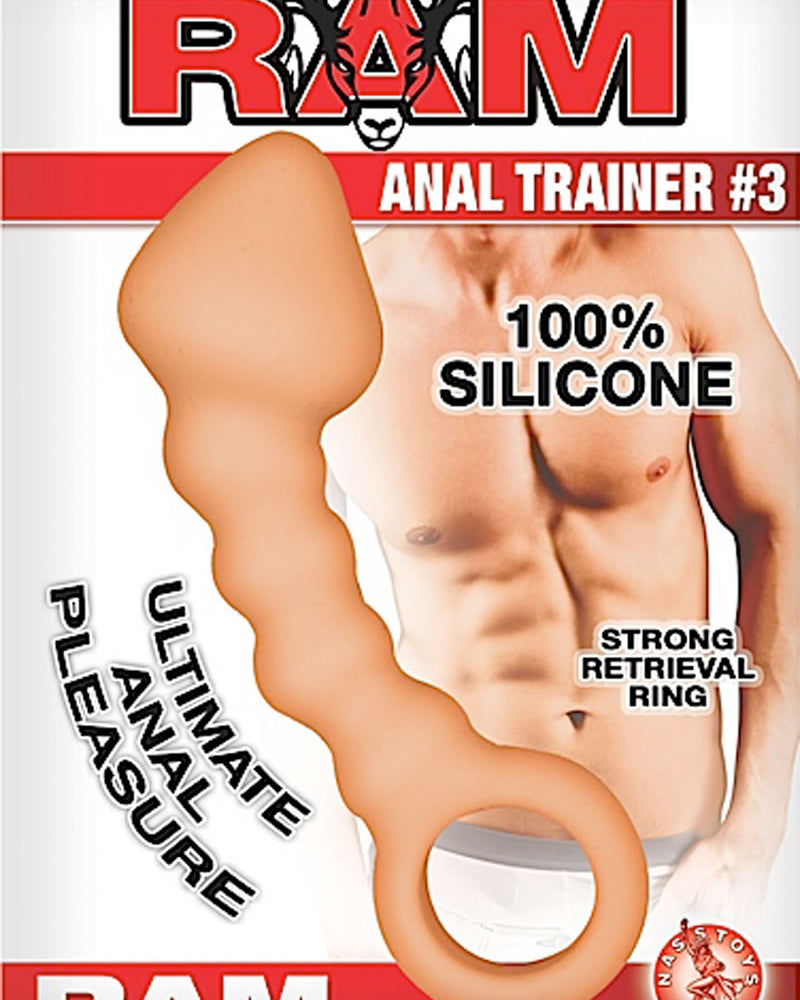 Ram Anal Trainer #3 Silicone Anal Probe Waterproof Flesh 5.5 Inch
