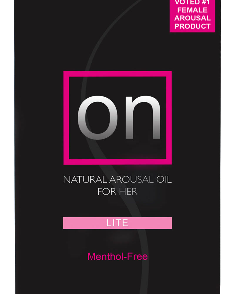 Aceite On Arousal Light For Her en caja, botella de 0,17 onzas