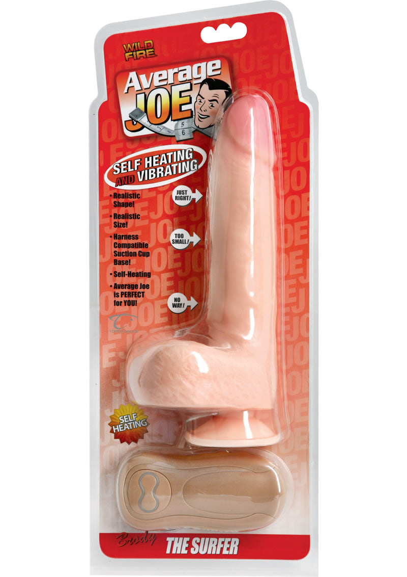 Average Joe Brody The Surfer Wired Remote Control Dildo White 4.5 Inch